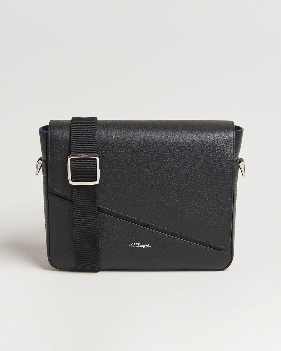 Heren | Tassen | S.T. Dupont | Neo Capsule Messenger Bag Black Grained