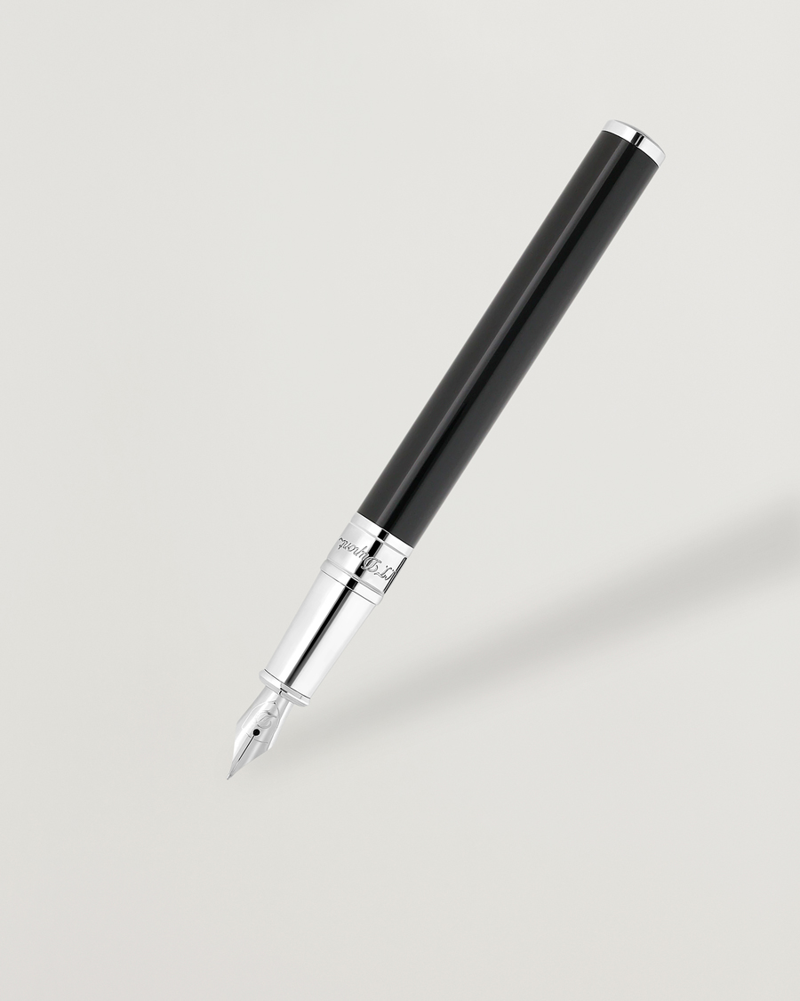 Heren | Pennen | S.T. Dupont | D-Initial Fountain Pen Duo Tone/Chrome