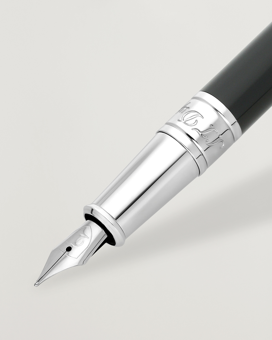 Heren | Pennen | S.T. Dupont | D-Initial Fountain Pen Duo Tone/Chrome