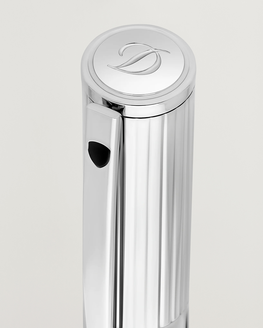 Heren | Pennen | S.T. Dupont | D-Initial Fountain Pen Duo Tone/Chrome