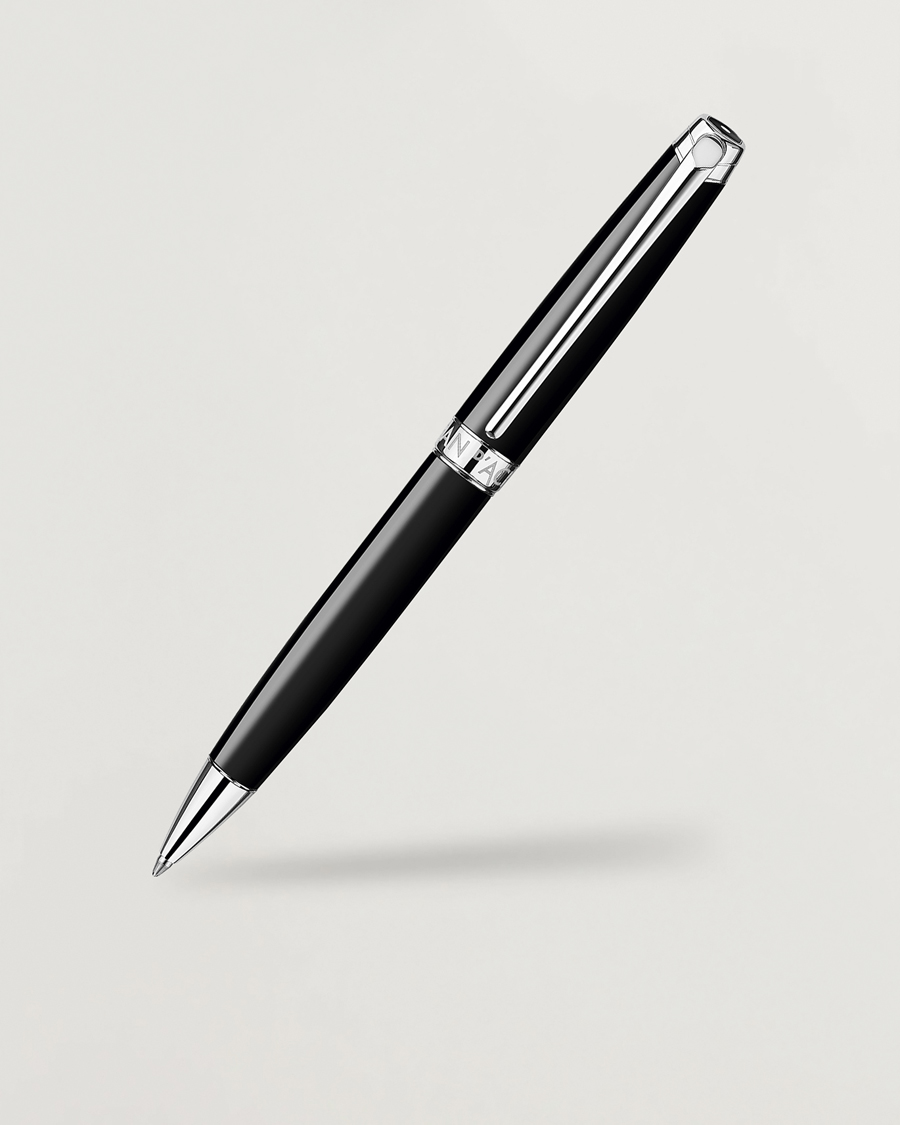 Heren | Pennen | Caran d'Ache | Caran d' Ache Léman Ballpoint Pen Ebony Black/Silver Plated
