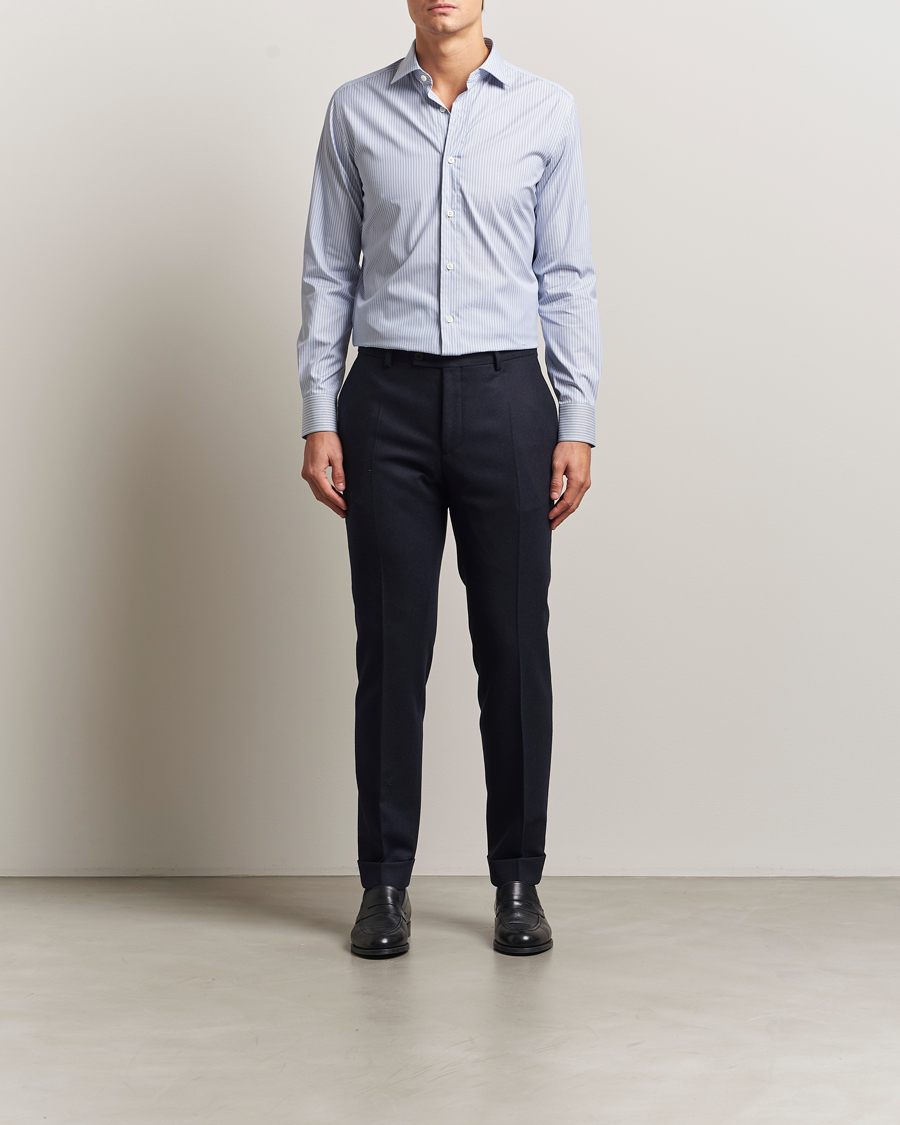 Heren | Overhemden | Brioni | Classic Dress Shirt Blue Stripe