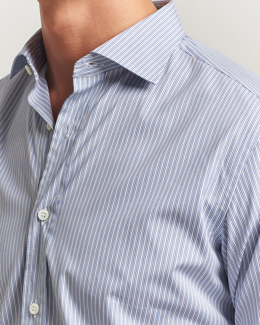 Heren | Overhemden | Brioni | Classic Dress Shirt Blue Stripe