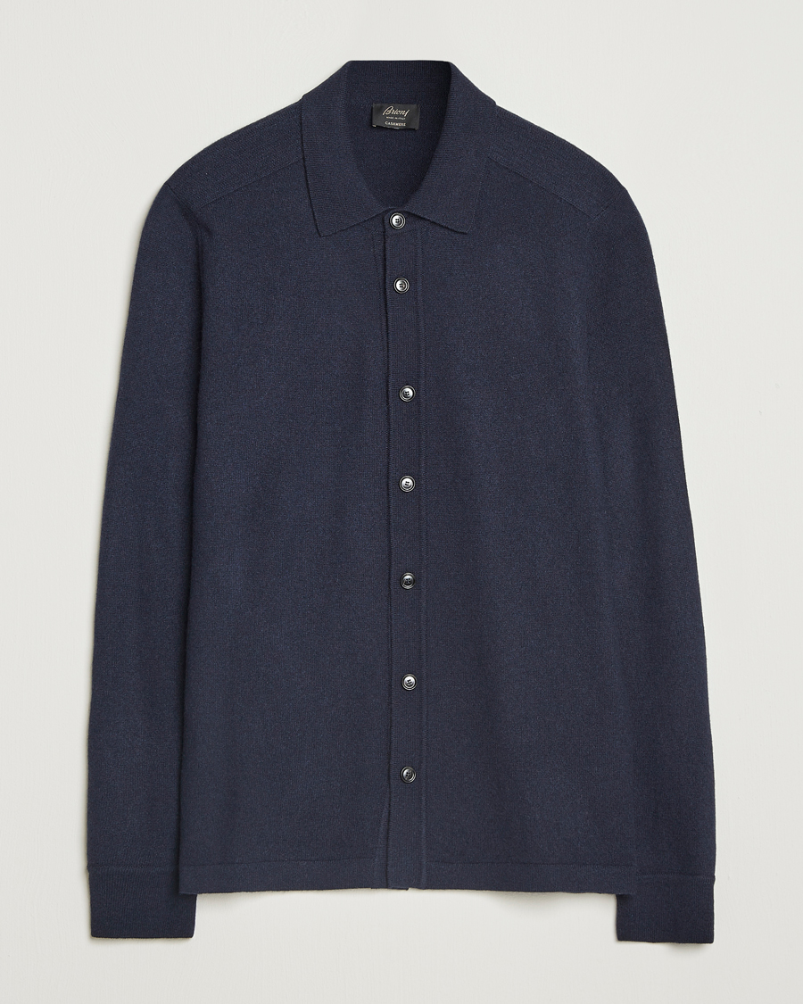 Heren | Truien | Brioni | Cashmere Shirt Cardigan Navy