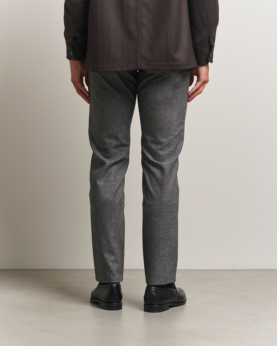 Heren | Broeken | Brioni | 5-Pocket Flannel Pants Grey Melange
