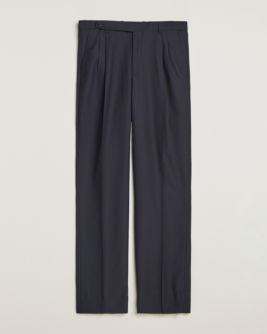 Heren | Broeken | Brioni | Capri Wool Trousers Navy