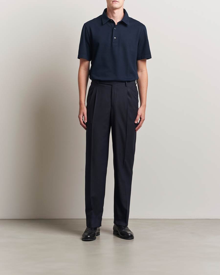 Heren | Broeken | Brioni | Capri Wool Trousers Navy