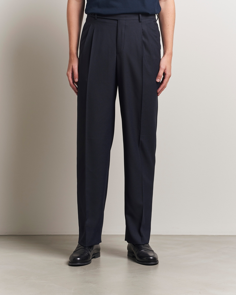Heren | Broeken | Brioni | Capri Wool Trousers Navy