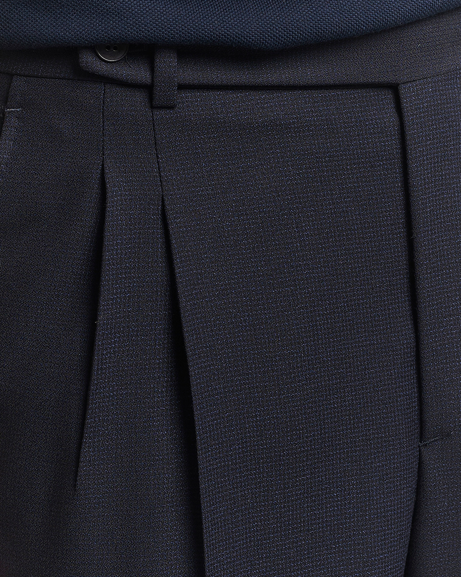 Heren | Broeken | Brioni | Capri Wool Trousers Navy