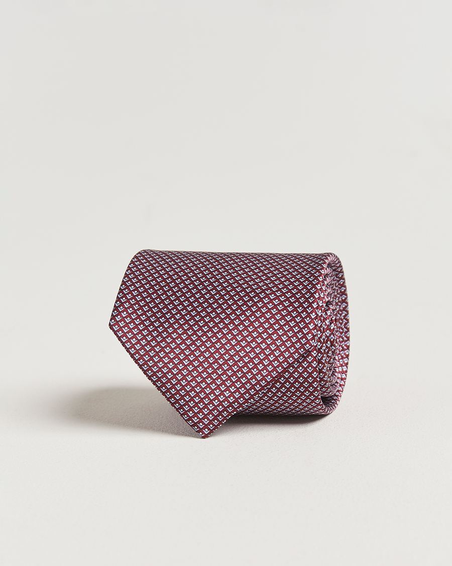 Heren | Stropdassen | Brioni | Printed Silk Tie Red