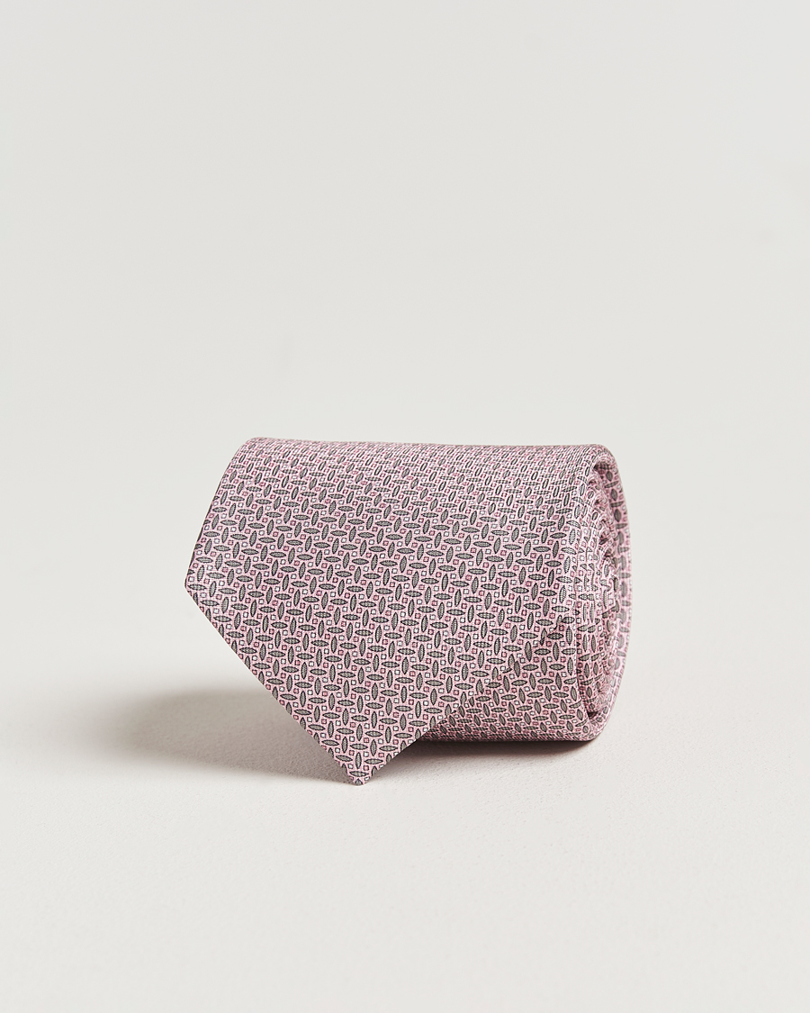 Heren | Stropdassen | Brioni | Printed Silk Tie Pink