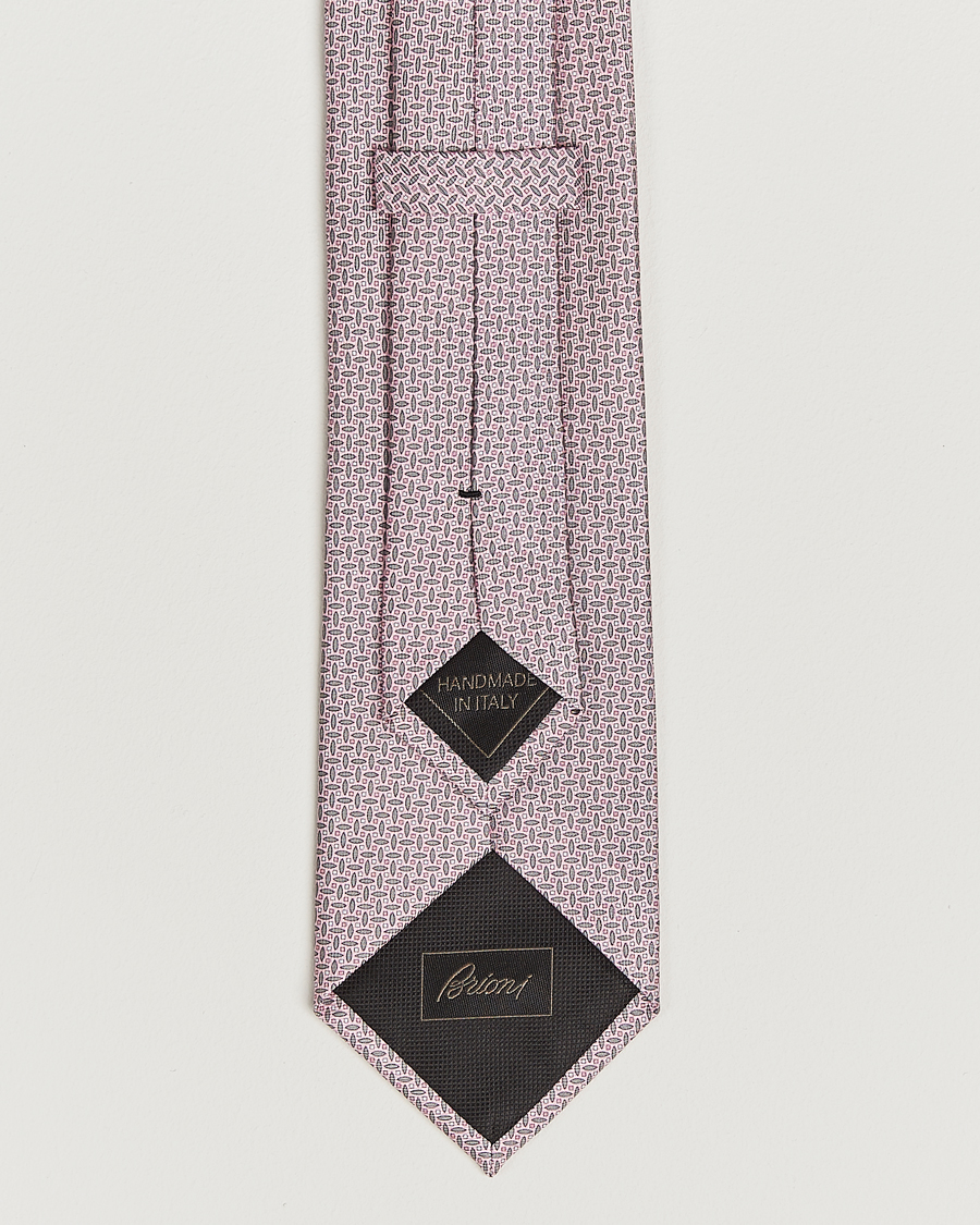 Heren | Stropdassen | Brioni | Printed Silk Tie Pink