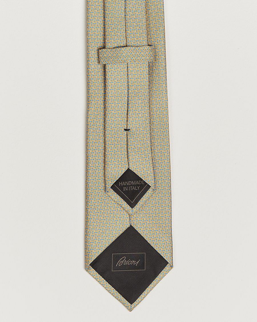 Heren | Stropdassen | Brioni | Printed Silk Tie Yellow