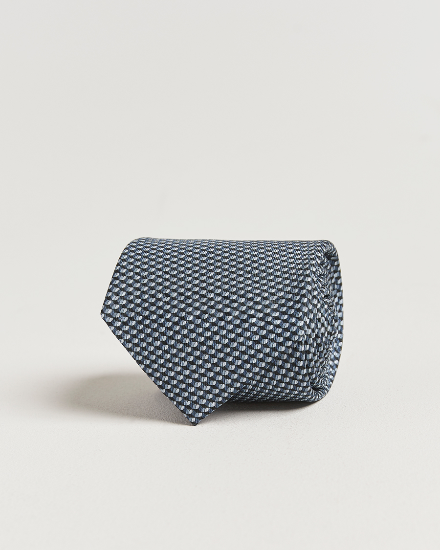 Heren | Stropdassen | Brioni | Printed Silk Tie Navy