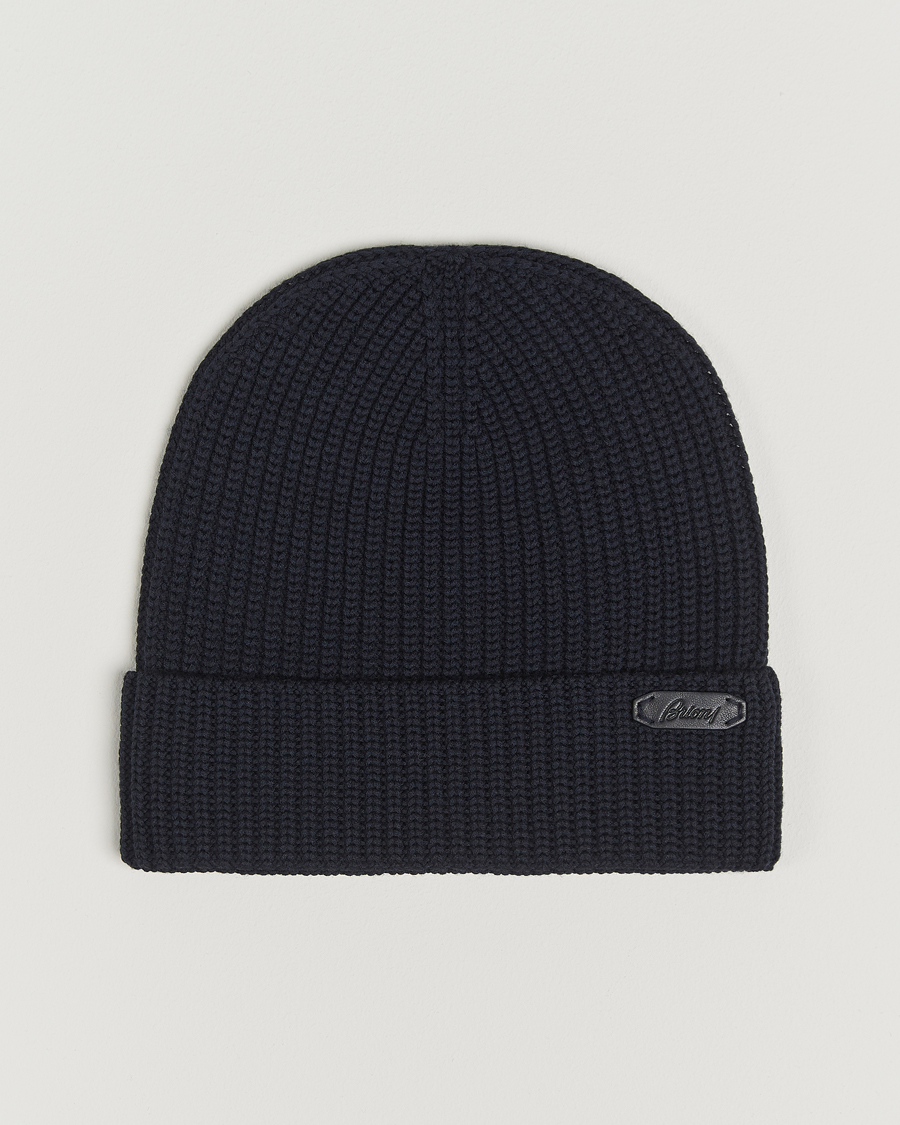 Heren | Mutsen | Brioni | Rib Wool Beanie Navy