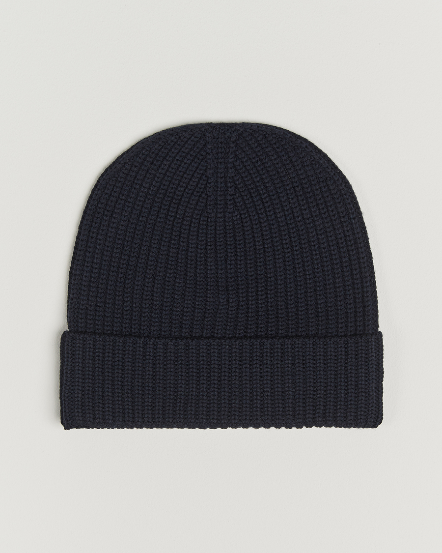 Heren | Mutsen | Brioni | Rib Wool Beanie Navy