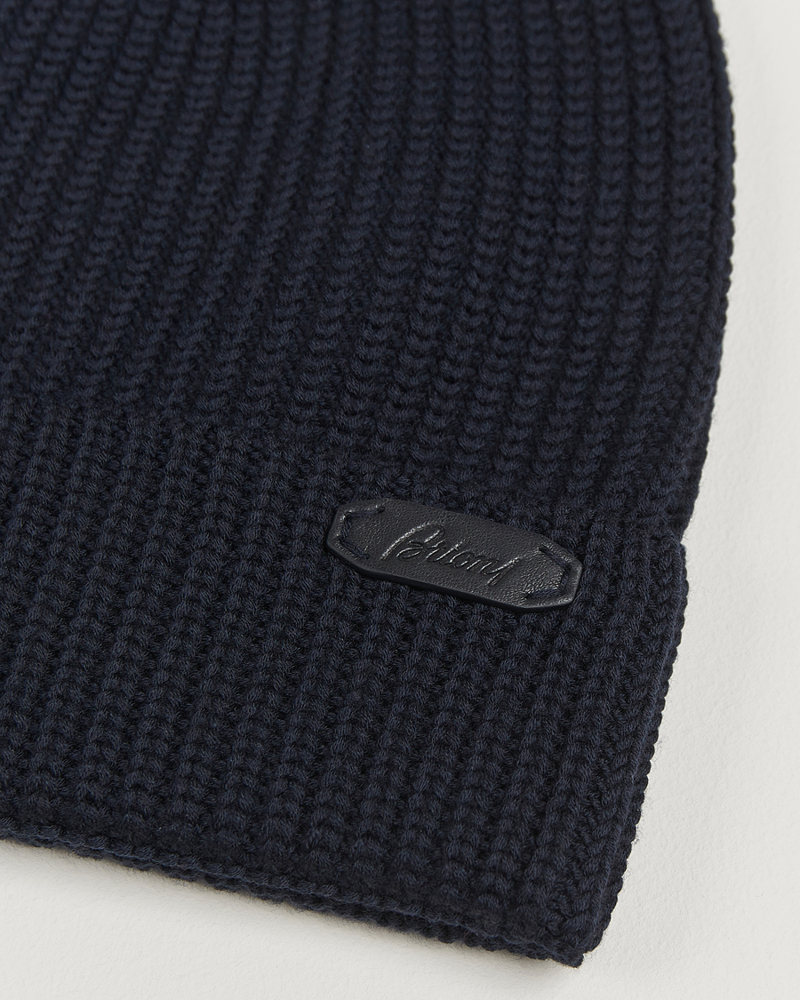 Heren | Mutsen | Brioni | Rib Wool Beanie Navy