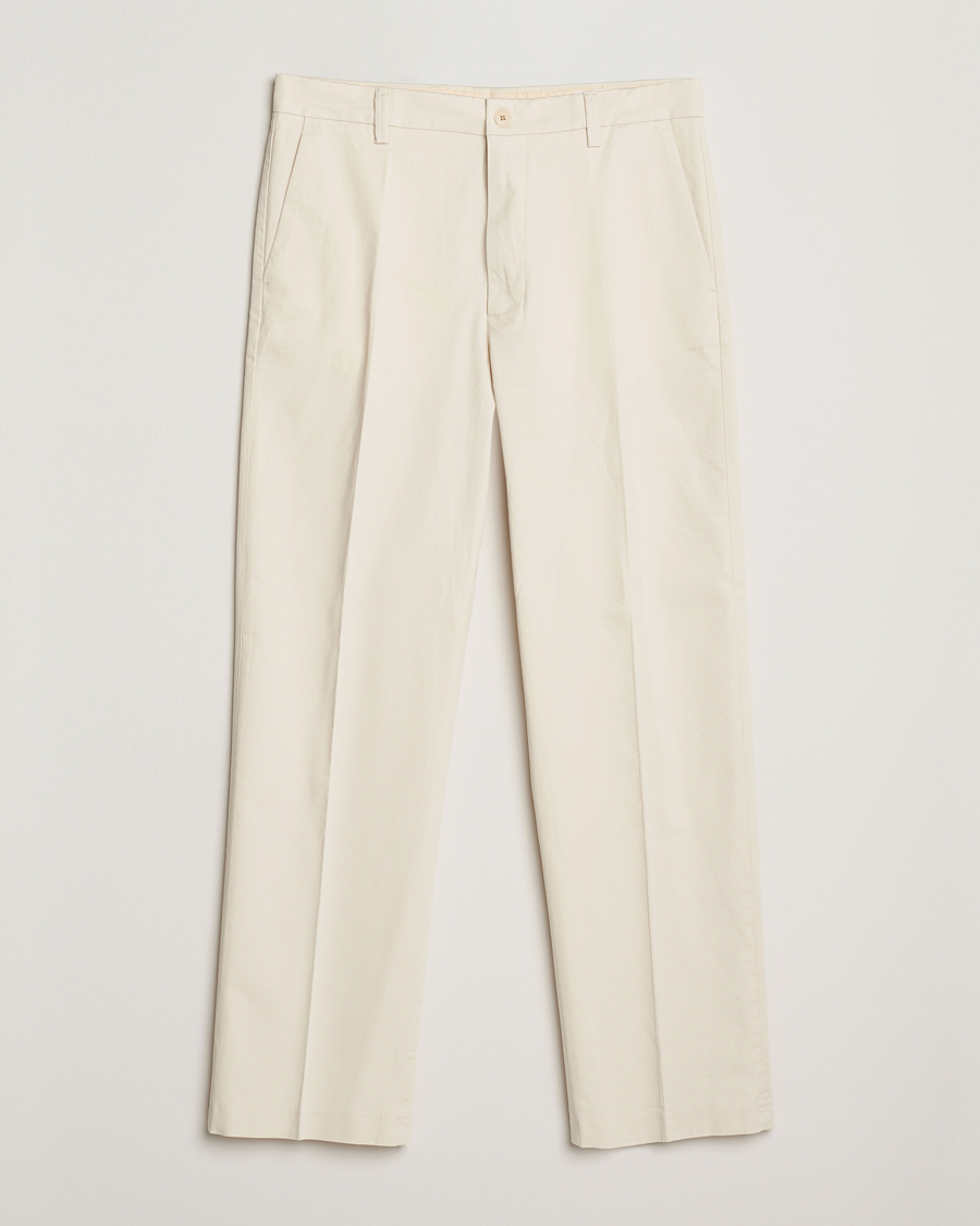 Heren | Broeken | NN07 | Paw Relaxed Fit Pleated Chinos Ivory