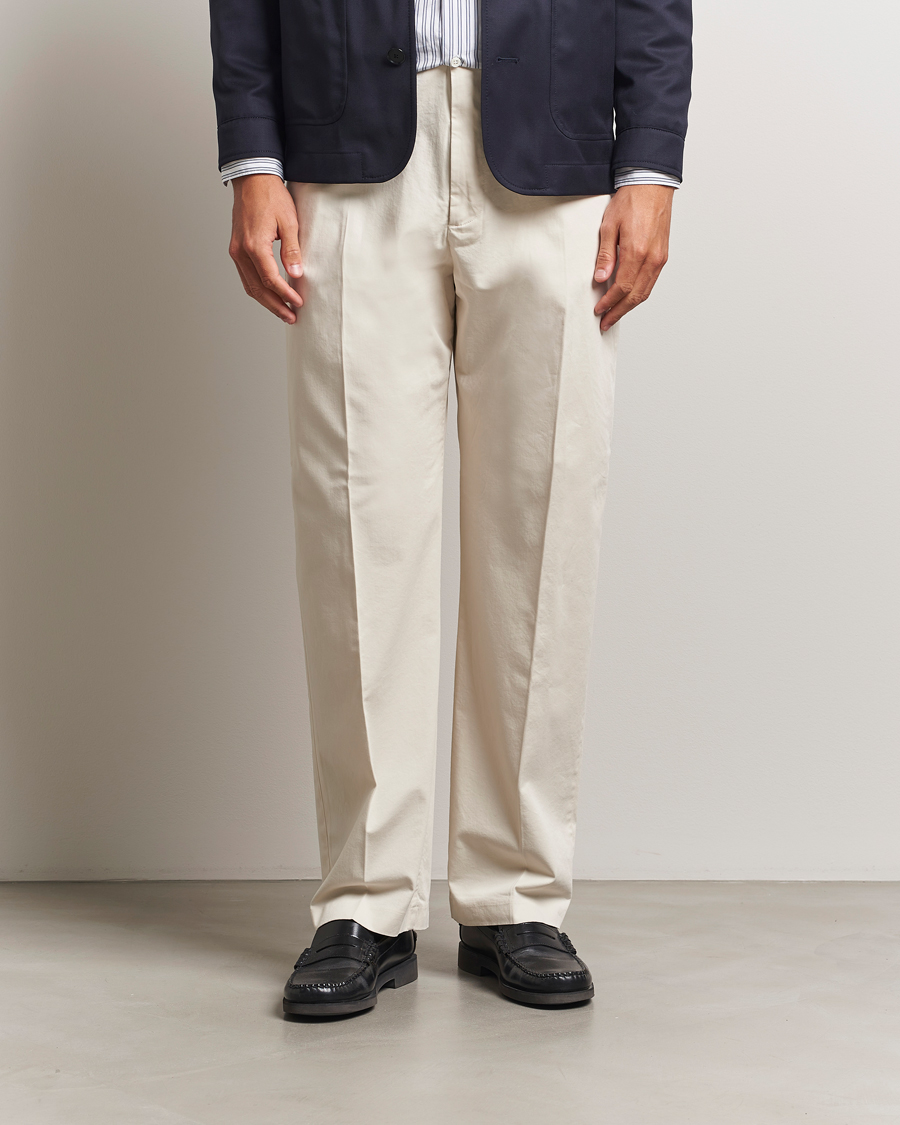 Heren | Broeken | NN07 | Paw Relaxed Fit Pleated Chinos Ivory