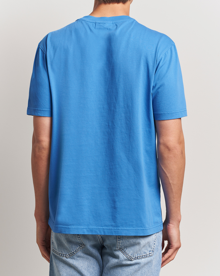 Heren | T-shirts | NN07 | Adam Logo Crew Neck T-Shirt Blue Quartz