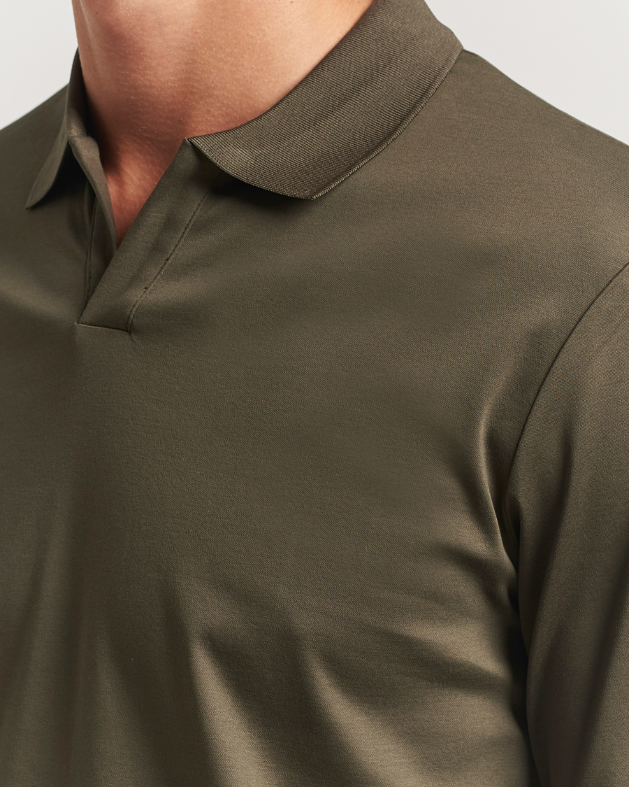 Heren | Polo's | NN07 | Paul Long Sleeve Polo Capers Green
