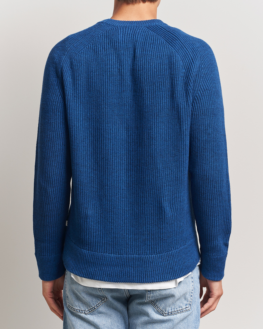 Heren | Truien | NN07 | Jacobo Cotton Knitted Sweater Blue Quartz