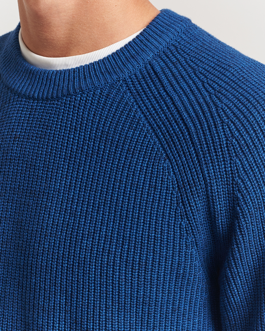Heren | Truien | NN07 | Jacobo Cotton Knitted Sweater Blue Quartz