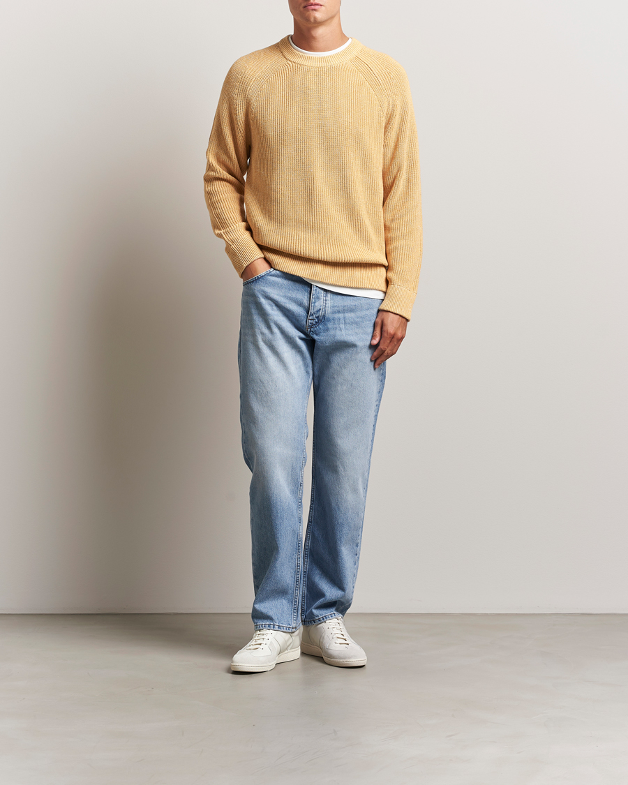 Heren | Truien | NN07 | Jacobo Cotton Knitted Sweater Honey