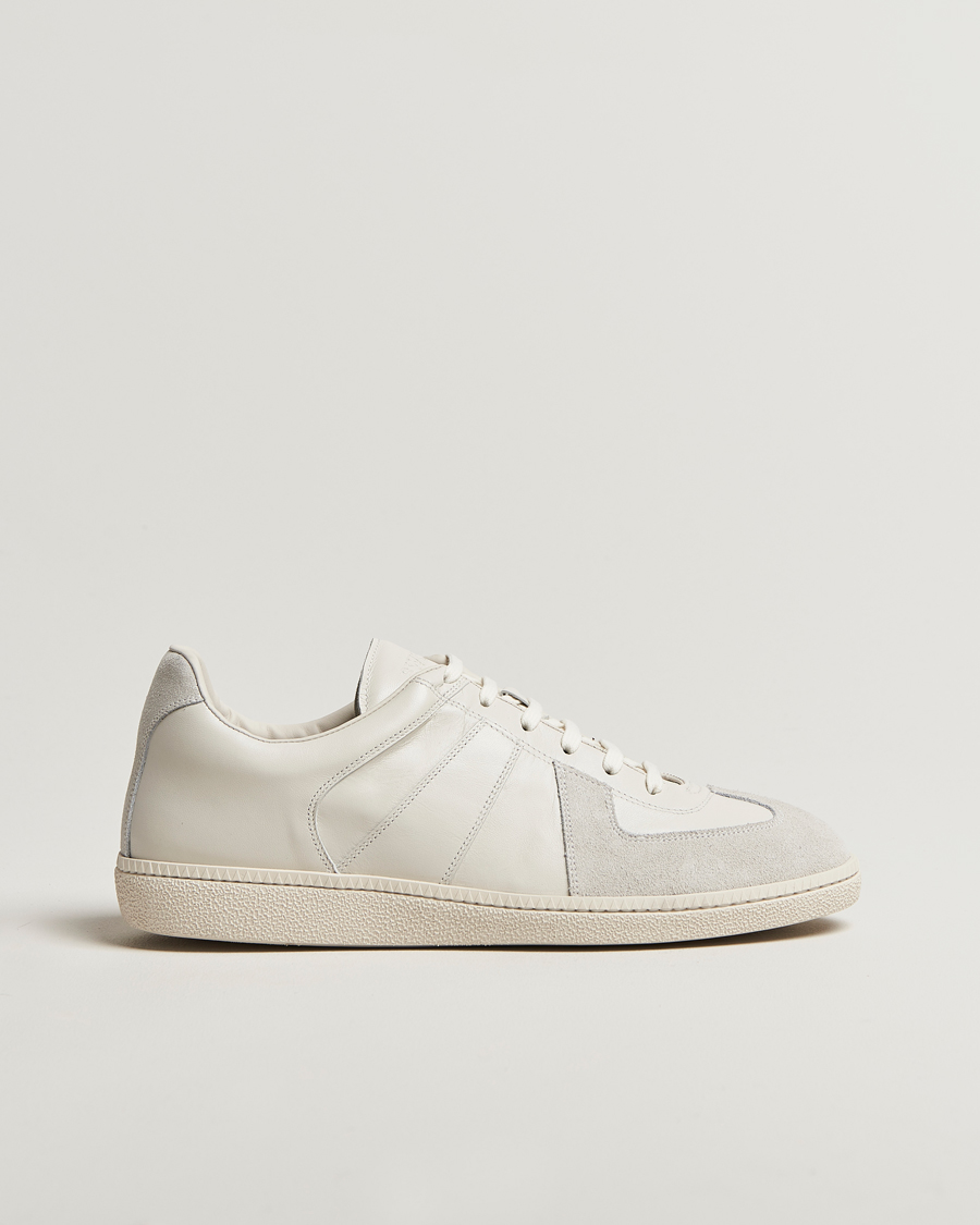Heren | Sneakers | Sweyd | Nappa/Suede Army Trainer White