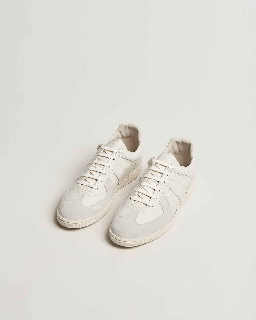 Heren | Sneakers | Sweyd | Nappa/Suede Army Trainer White