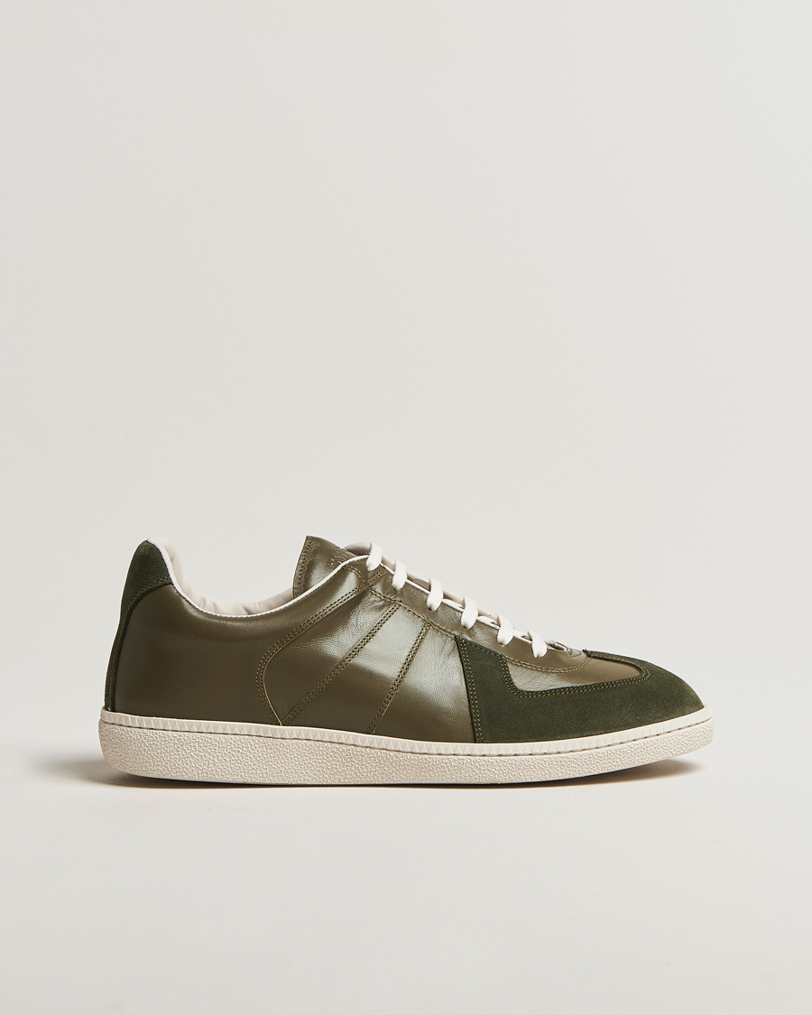 Heren | Sneakers | Sweyd | Nappa/Suede Army Trainer Green