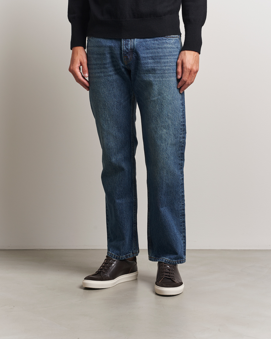 Heren | Sneakers | Sweyd | Center Leather/Suede Sneakers Dark Brown