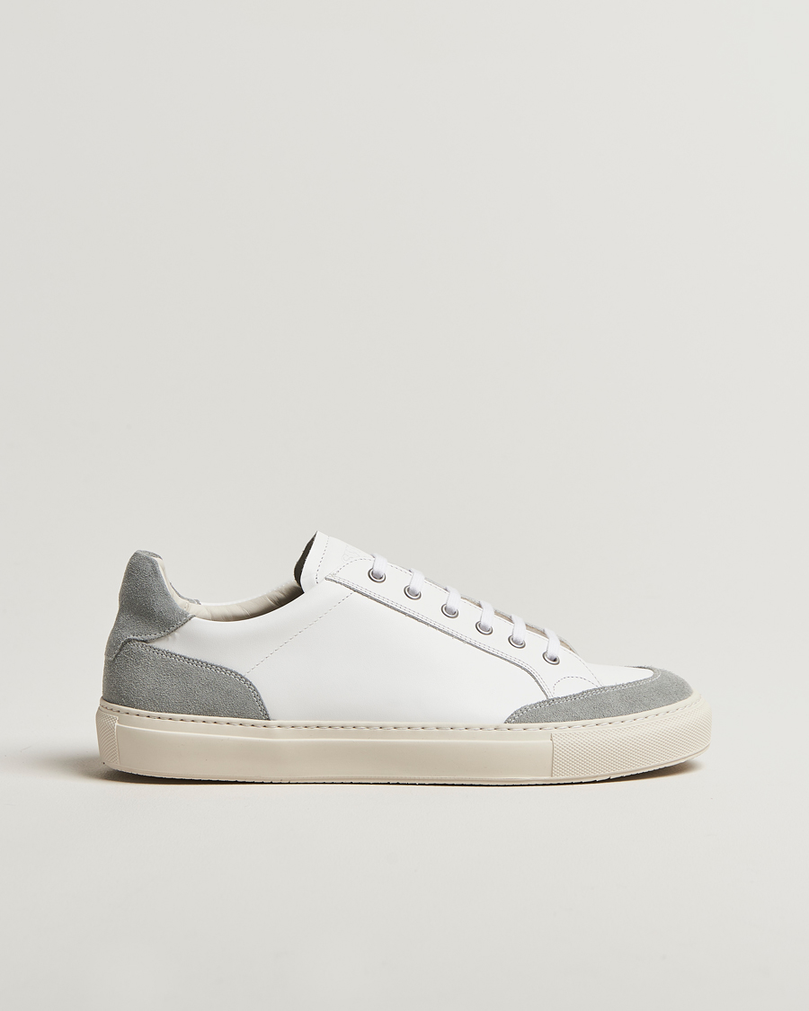 Heren | Sneakers | Sweyd | Center Leather/Suede Sneakers White