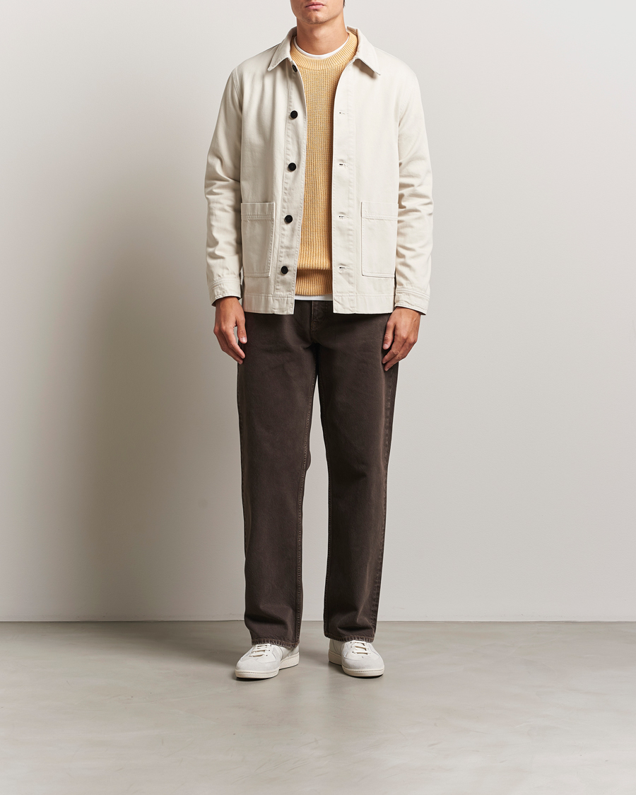 Heren | Jassen | NN07 | Ollie Denim Shirt Jacket Ivory