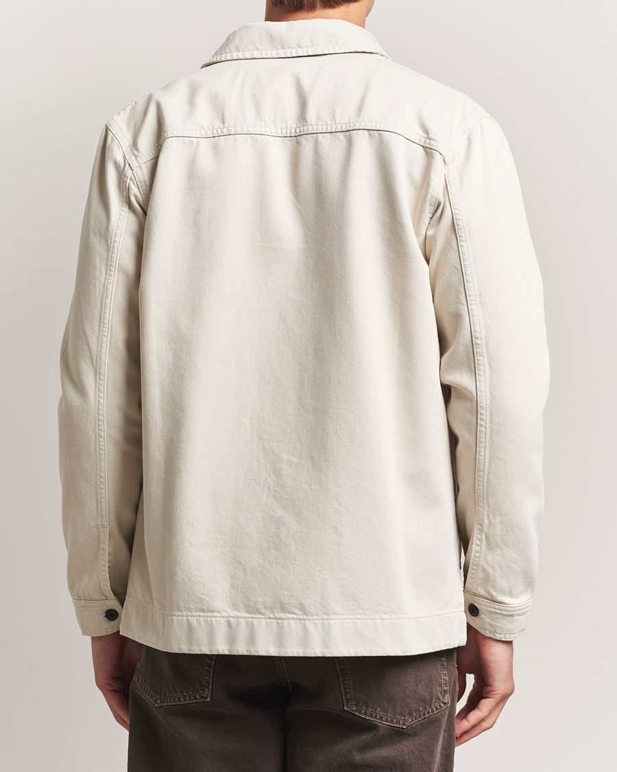 Heren | Jassen | NN07 | Ollie Denim Shirt Jacket Ivory