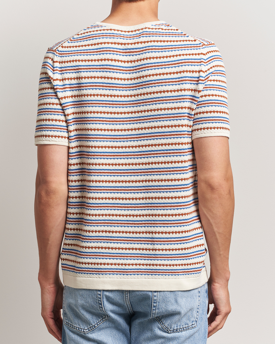Heren | T-shirts | NN07 | Bari Knitted Striped T-Shirt Multi