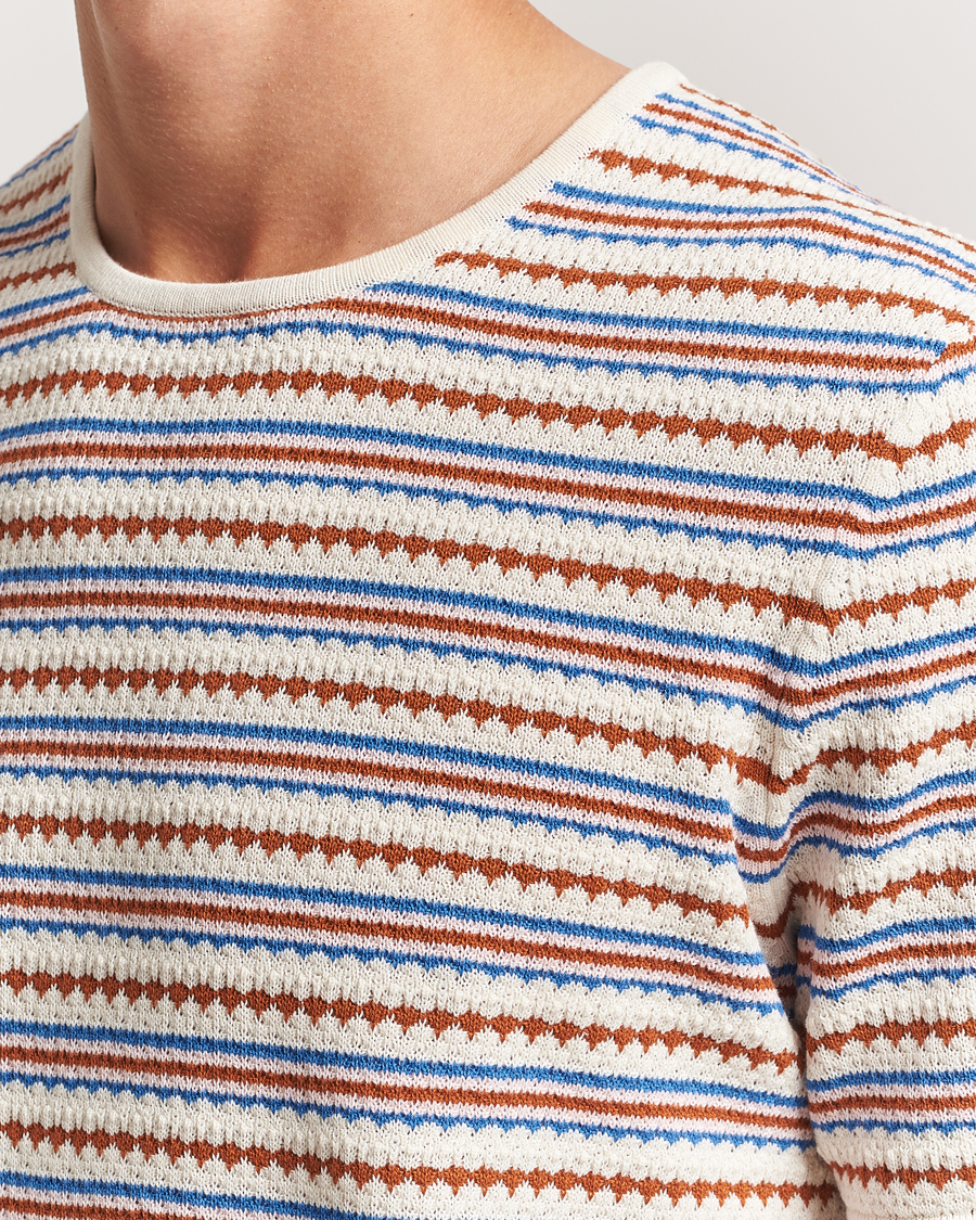 Heren | T-shirts | NN07 | Bari Knitted Striped T-Shirt Multi