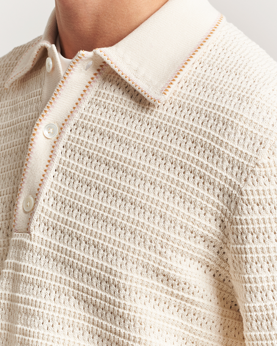 Heren | Truien | NN07 | Josh Knitted Polo Ivory