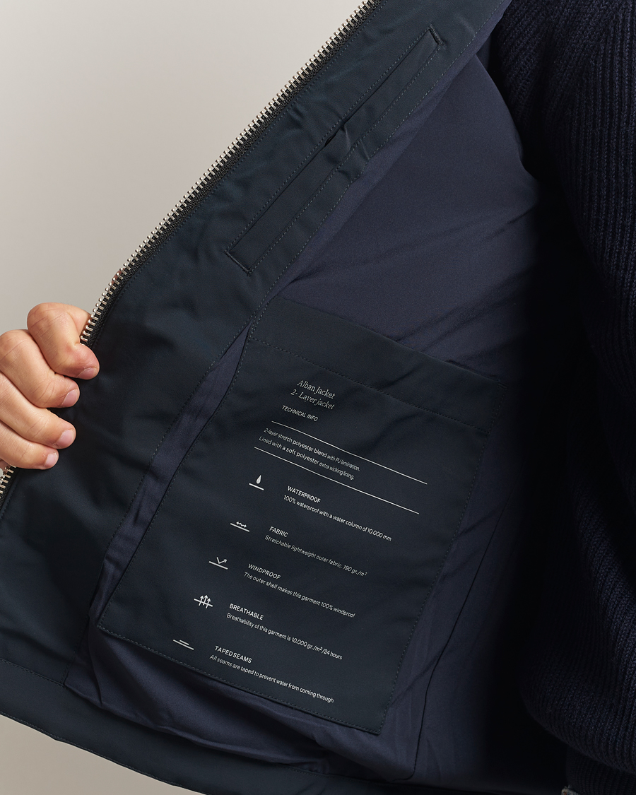 Heren | Jassen | NN07 | Alban Bomber Jacket Navy Blue