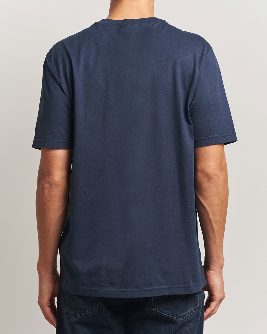 Heren | T-shirts | NN07 | Abel Logo Crew Neck T-Shirt Navy
