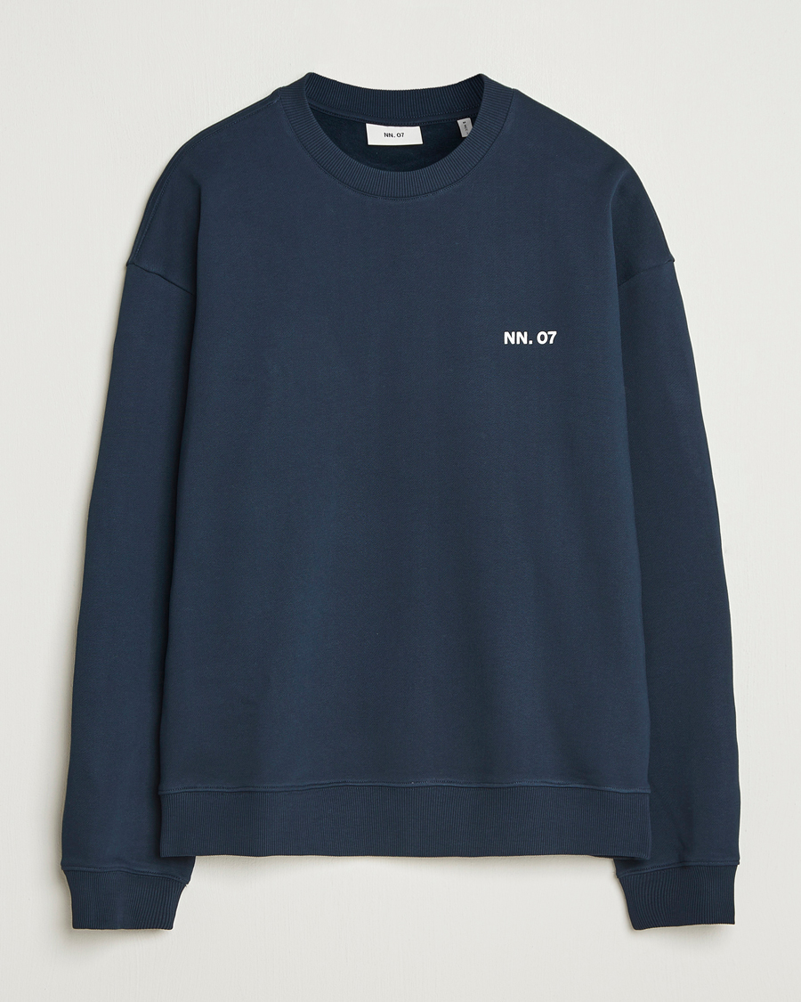 Heren | Truien | NN07 | Dagon Crew Neck Sweatshirt Navy
