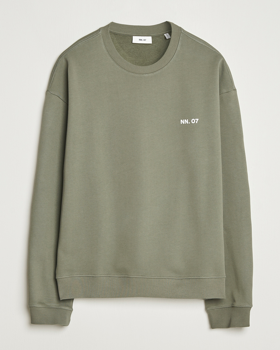 Heren | Truien | NN07 | Dagon Crew Neck Sweatshirt Capers Green