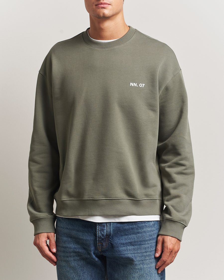 Heren | Truien | NN07 | Dagon Crew Neck Sweatshirt Capers Green