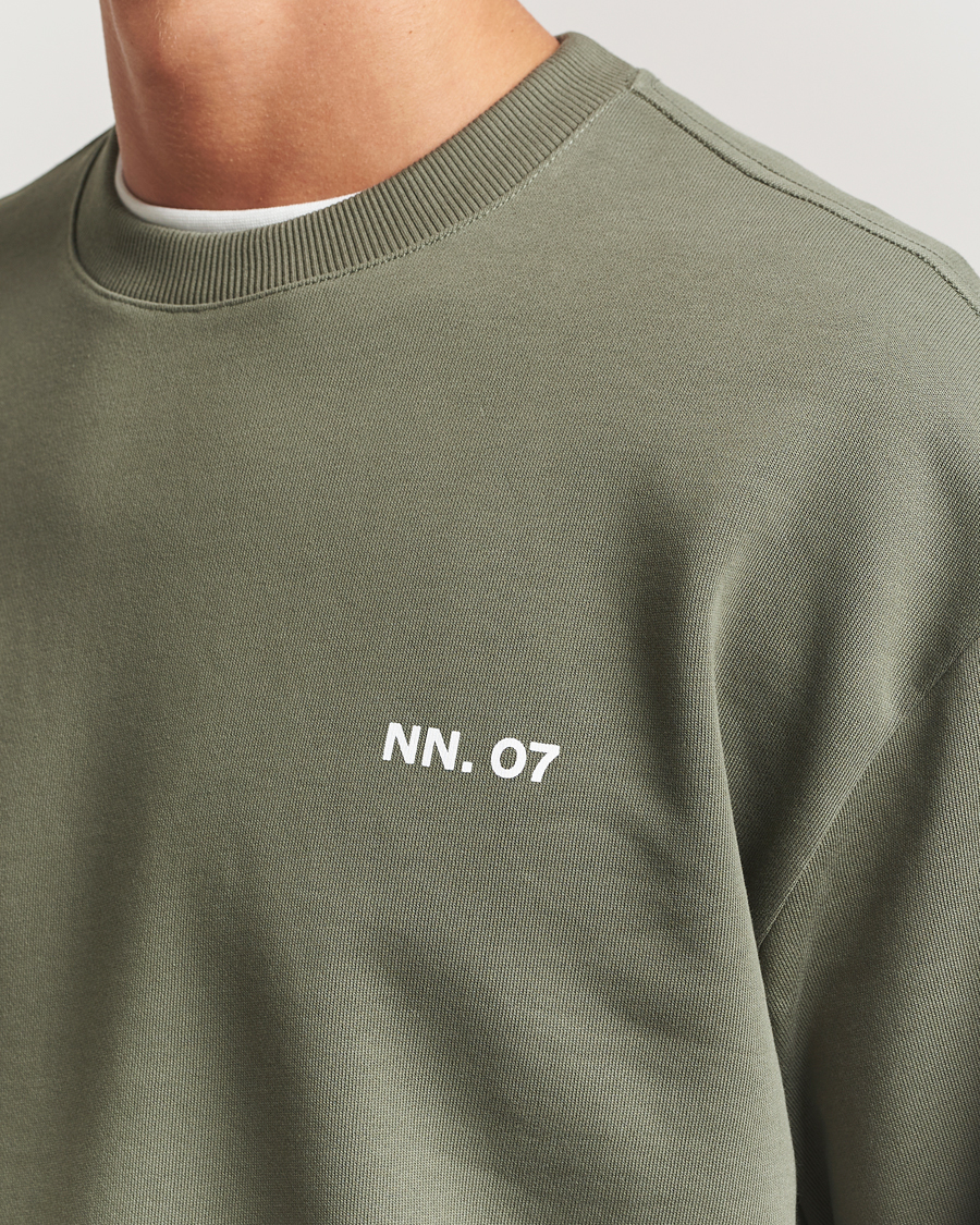 Heren | Truien | NN07 | Dagon Crew Neck Sweatshirt Capers Green