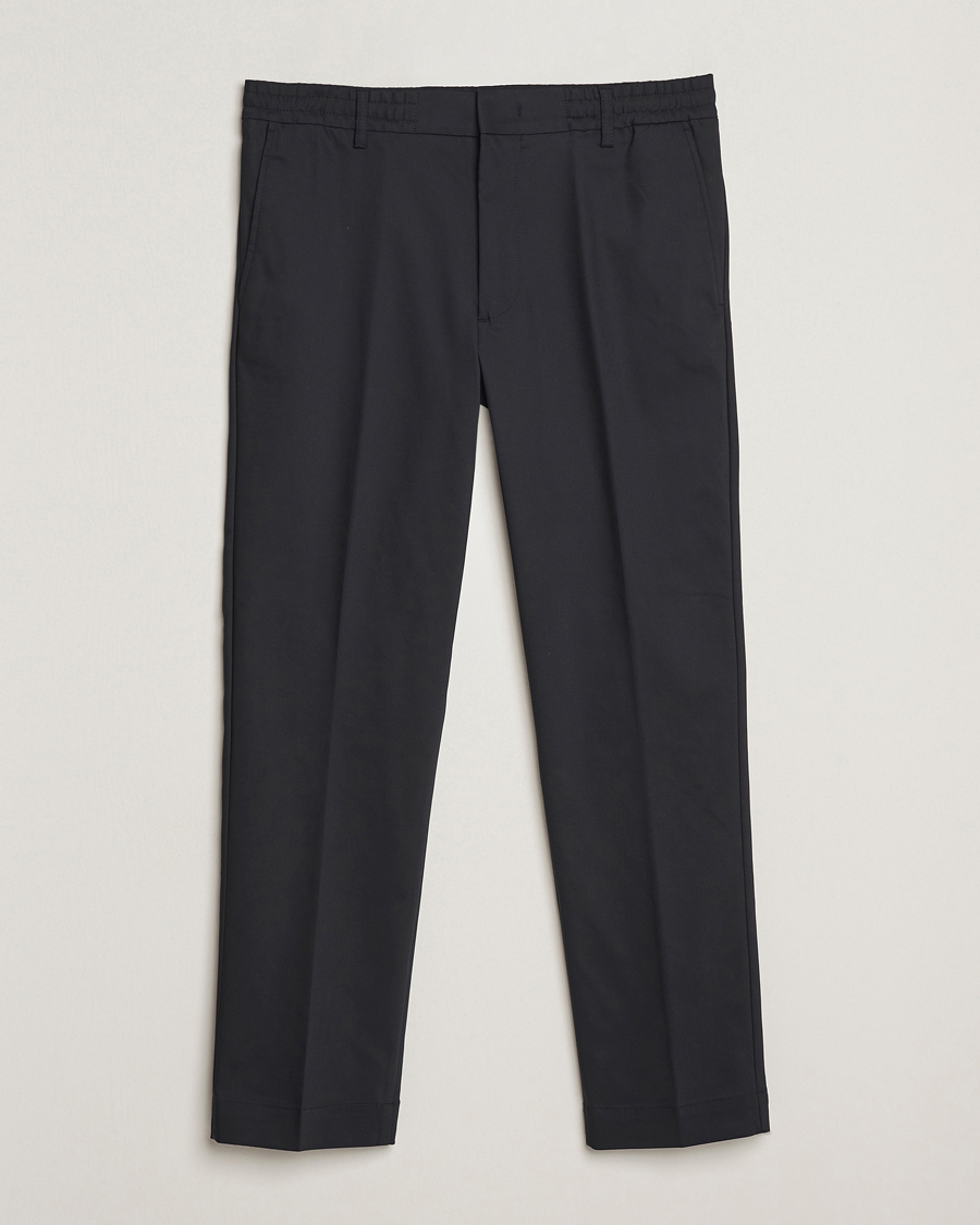 Heren | Broeken | NN07 | Baker Cotton Drawstring Trousers Navy