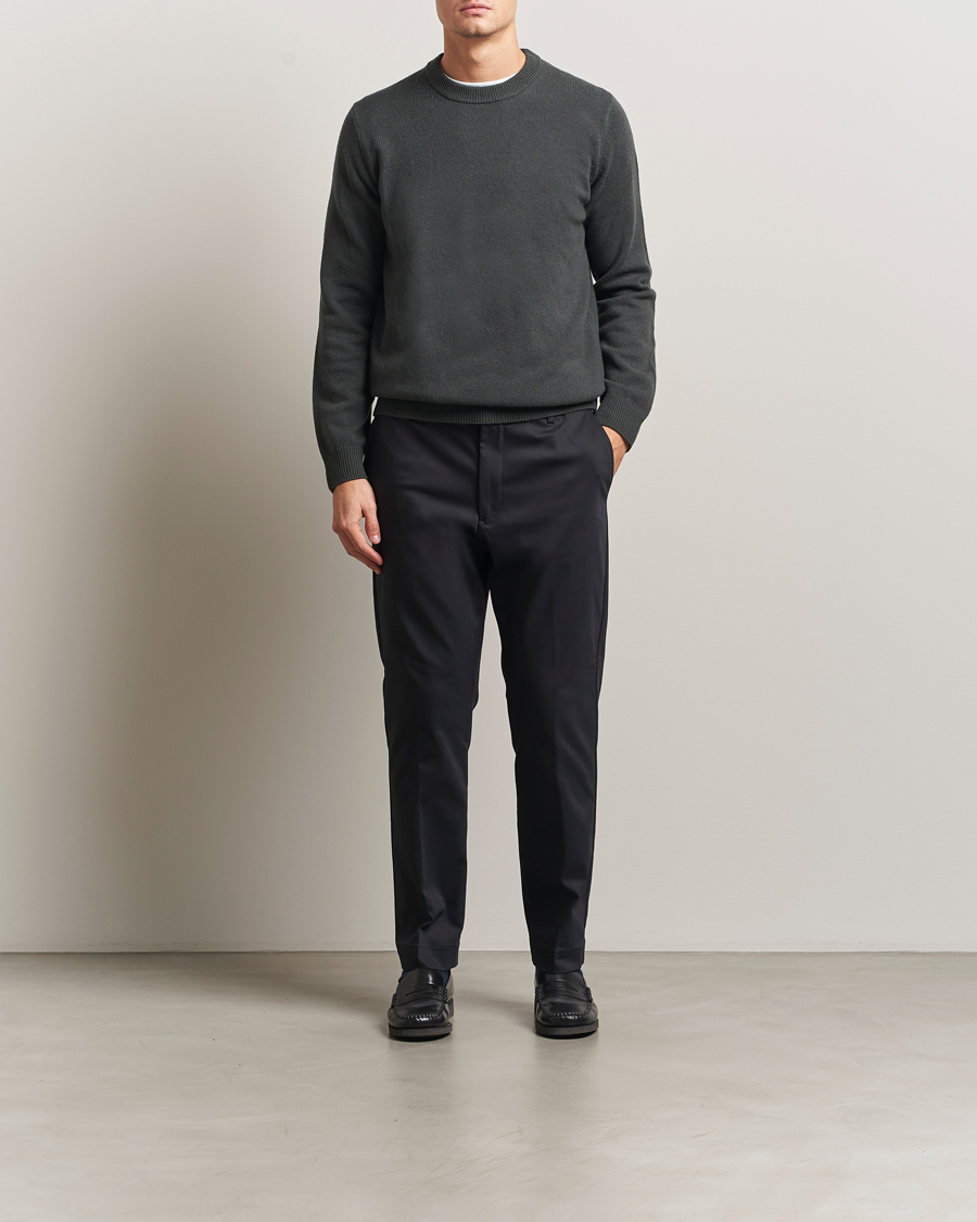 Heren | Broeken | NN07 | Baker Cotton Drawstring Trousers Navy