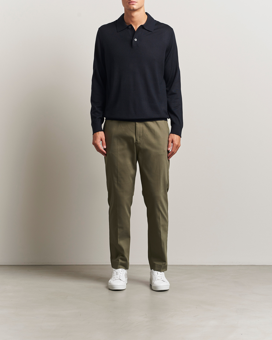 Heren | Broeken | NN07 | Baker Cotton Drawstring Trousers Capers Green