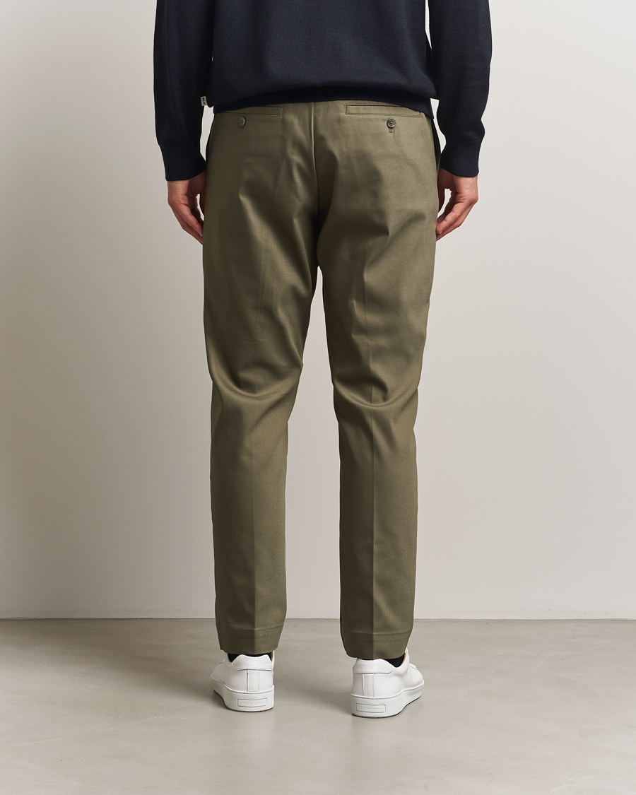 Heren | Broeken | NN07 | Baker Cotton Drawstring Trousers Capers Green