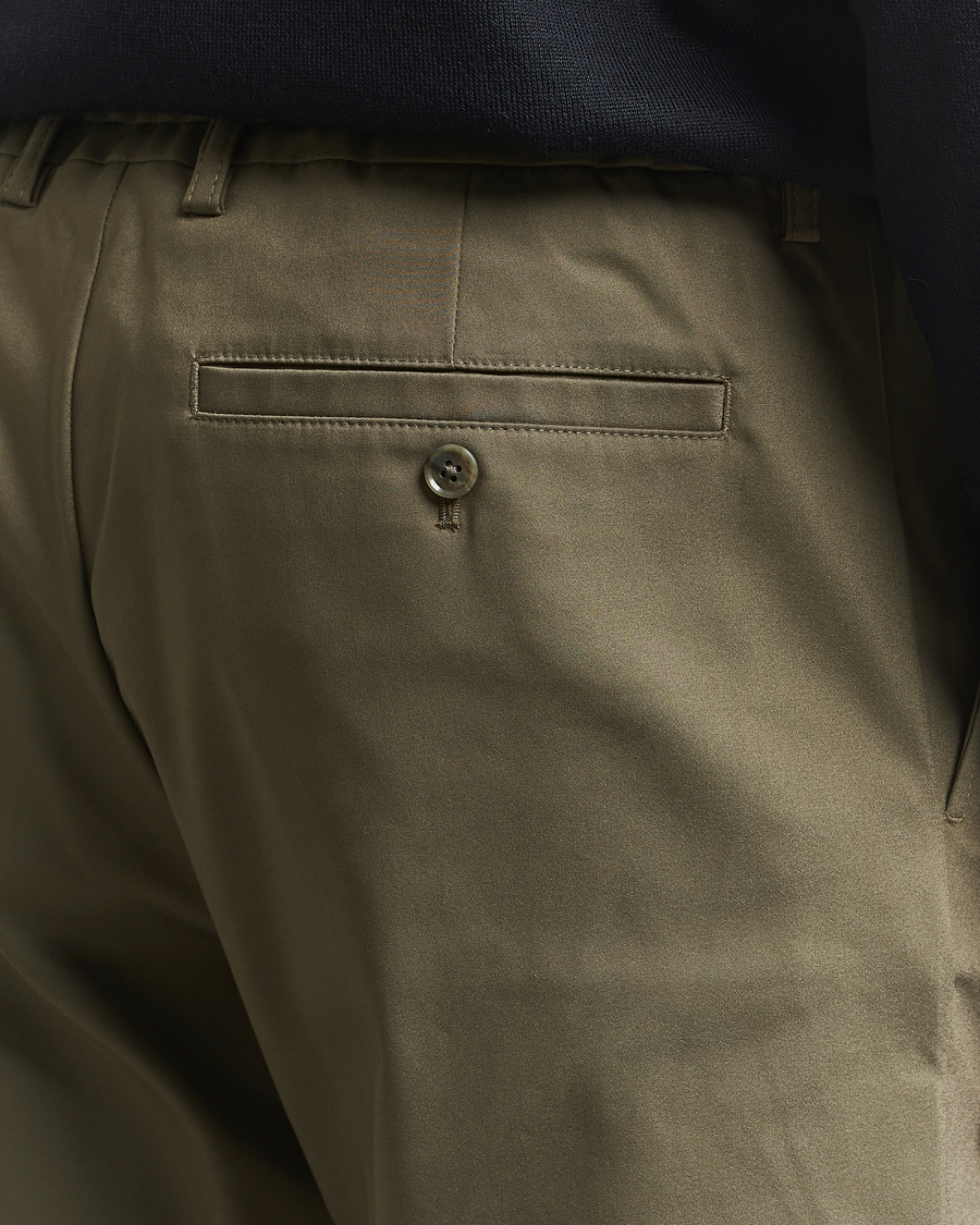Heren | Broeken | NN07 | Baker Cotton Drawstring Trousers Capers Green