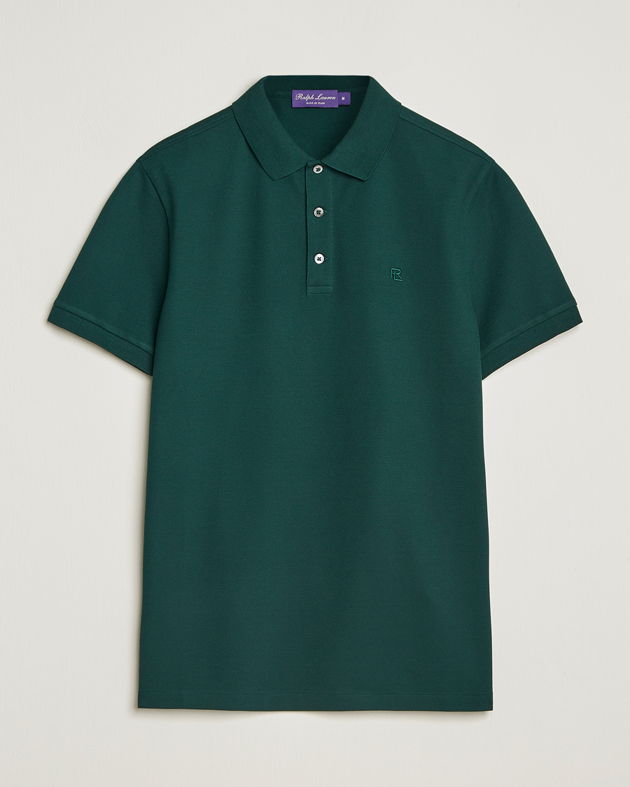 Heren | Polo's | Ralph Lauren Purple Label | Short Sleeve Polo Moss Agate